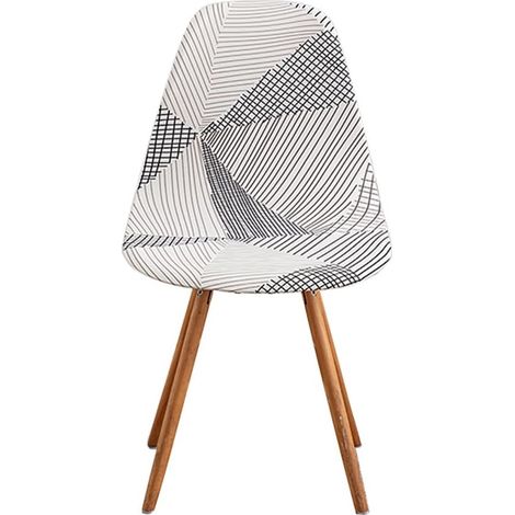 Housses de Chaise Salle à Manger Scandinave Housse de Chaise de Forme incurvée Lot de 4 Moka (1/5)