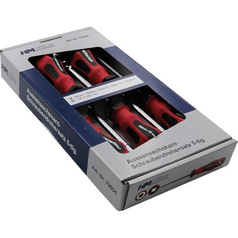 HM Müllner Außensechskant-Schraubendrehersatz 5-tlg. – ergonomisch - flexibel