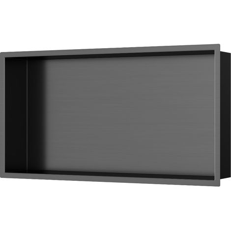 Swiss Aqua Technologies Aurum UP-Wandnische, Edelstahl 304, 60x30x10cm, Gun Metal PVD gebürstet (SATAURN6030BGM)