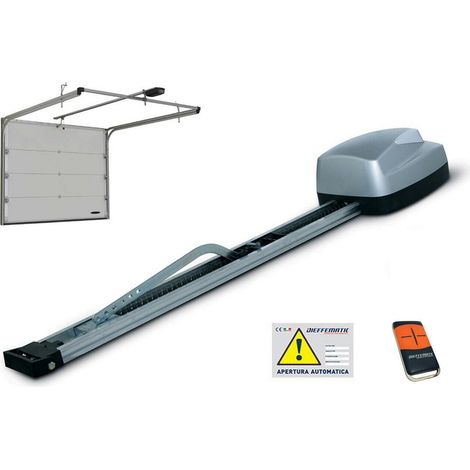 Kit Set Automazione Porta Basculante Molla Compatibile Con Aprimatic 100kg 24v