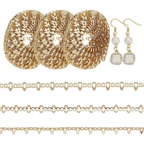 Fil de cuivre 3M pour création de bijoux, plaqué or 14 carats, 1,7 à 3,6 x 0,3 mm ( ) (1/5)