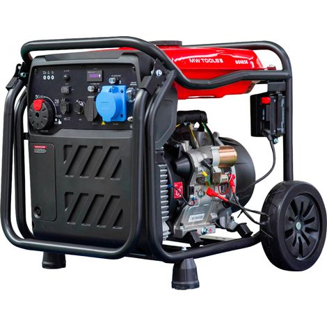 Mw Tools – Groupe électrogène inverter 8,5 kW essence – Démarrage électrique – Connecteur ATS – Pour appareils électroniques sensibles – BGI85E (1/5)