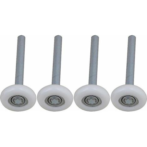 Set di 4 rulli in nylon per porta da garage – Cuscinetto a sfera sigillato – Dimensioni 11,5 x 4,5 cm – Riduce il rumore fino a -45°C