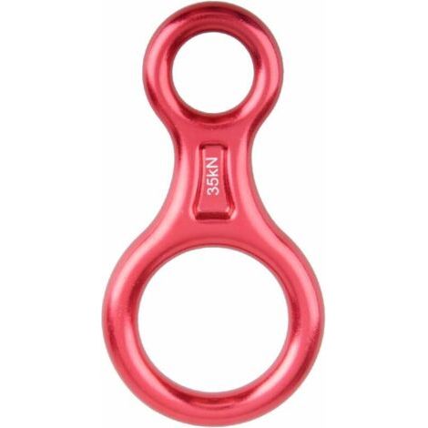 35kN Abseilachter (Rot), Abseilgerät Klettern 8 Abseilgerät für Seildurchmesser 8-13 mm (1/5)