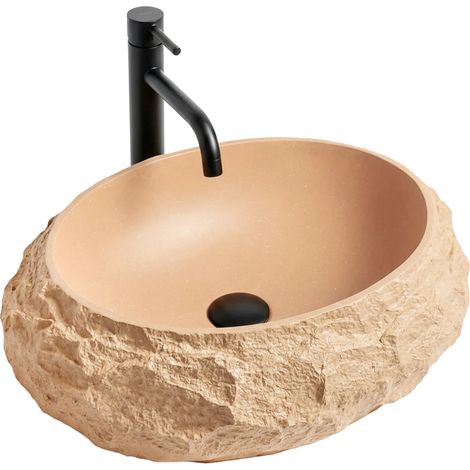Vasque À Poser Rea Mika Light Terracotta Beige (1/5)