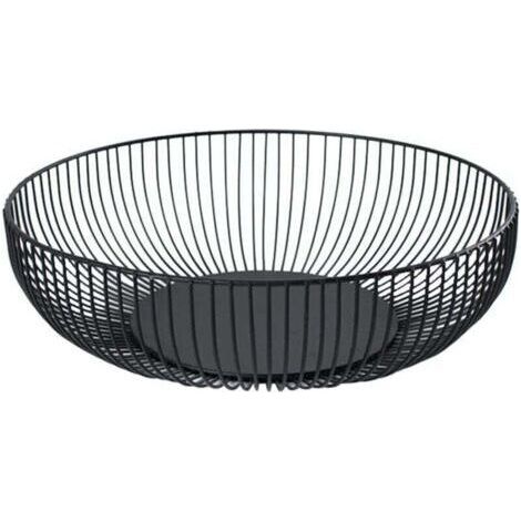 Corbeille à fruits en métal, corbeille à fruits en fil métallique Morden, corbeille à fruits, panier de rangement pour pain et collation. (1/4)