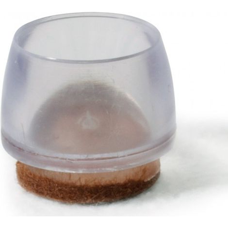 PUNTALI IN PVC TRASPARENTE Con FELTRO 20MM MAURER Blister da 8 Pz