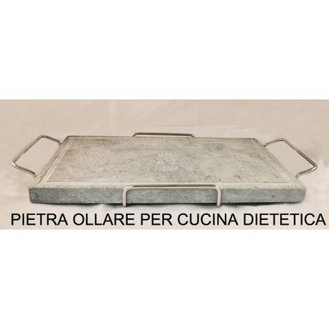 PIETRA OLLARE BISTECCHIERA PER LA CUCINA DIETETICA 25X40CM