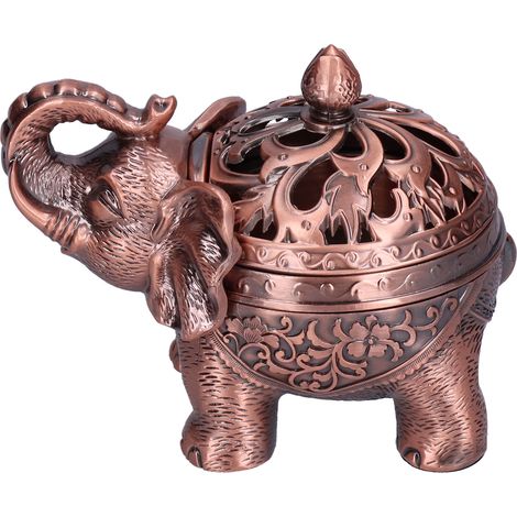 Brûleur d'encens éléphant avec pieds hauts, support multifonctionnel pour encens, idéal pour la maison (1/5)