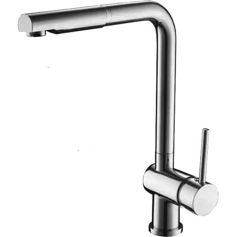 Grifo Monomando Fregadero extraible Belinda cromo. 36.5cm(alto) 26cm(largo). (1/2)