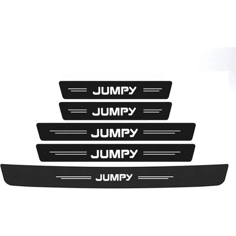 (5 pièces) Autocollants imperméables pour portières et coffre de voiture,film de décoration intérieure,protection anti-rayures,emblème Citroën Jumpy (1/3)