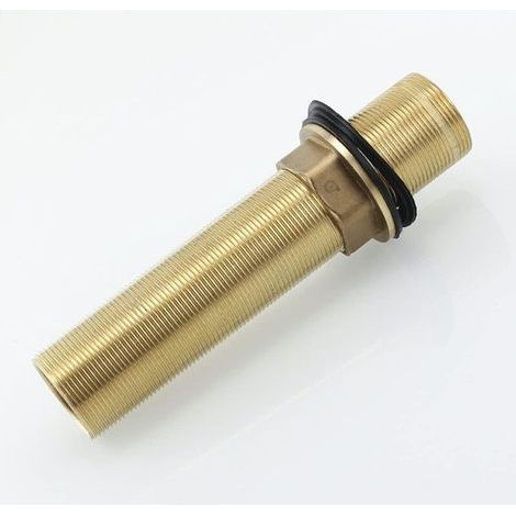 Mélangeur de cuisine pour Wasserhahn Verlängerte Hohe, jaune, M32 x 150 mm avec kit d'extension fileté - Tige de montage rallongée - Trou unique de 15 cm de long (1/5)