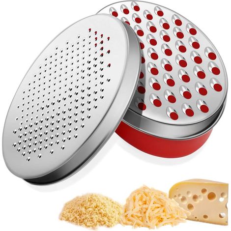 Grattugia per formaggio, grattugia per formaggio con contenitore, grattugia a scatola, grattugia ovale, grattugia per cioccolato, grattugia per verdure in acciaio inox, grattugia con scatola, cucina m (1/5)