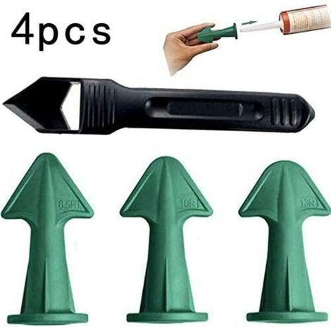 Ensemble de 4 pièces de grattoir à colle, colle à verre, grattoir d'angle, bel outil de couture, grattoir d'angle interne (1/4)