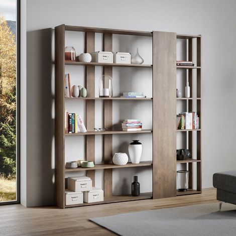 Libreria Moderna 5 Ripiani 178x36x204 cm in nobilitato Marrone (1/3)