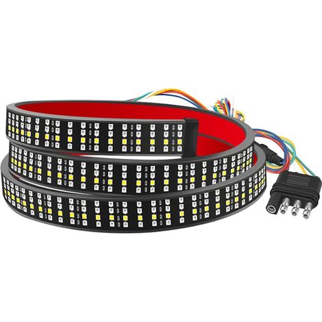 1.5m/60.0 Inch Four Row Truck Tailgate Light Bar, Turn Signal Brake Reverse Tail Light (1/5)