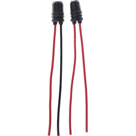 Lot de 2 douilles pour ampoules T10 W5W pour voitures, camions et bateaux, avec rallonge de connecteur. (1/5)