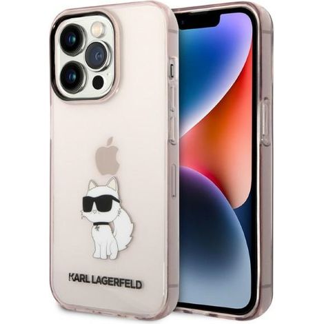 Custodia rigida rosa Karl Lagerfeld per iPhone 14 Pro Max (1/5)