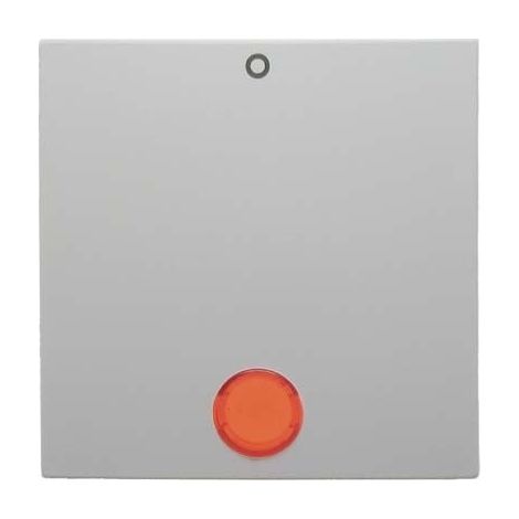 BERKER 16248989 WIPPE MIT ROTER LINSE UND AUFDRUCK ''''''''0'''''''' S.1/B.3/B.7 GLAS POLARWEIß, GLÄNZEND