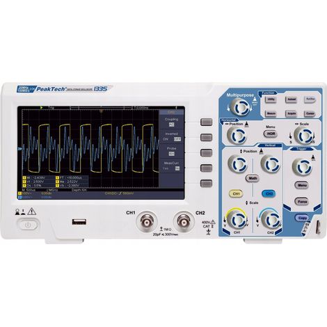 Osciloscopio de medida electrónica PeakTech 1335 20 MHz 7 pulgadas (1/3)