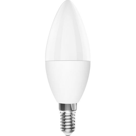 Bombilla LED E14 casquillo clásico B 40, 5W - equivalente a 40W para lámparas incandescentes, forma vela/mate, blanco cálido -2700K (1/5)