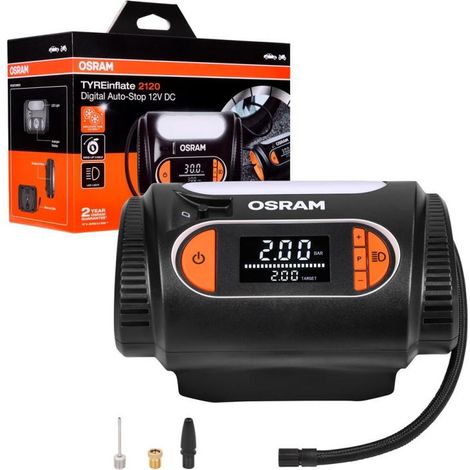 Compresor de neumáticos Osram TyreInflate 2120 Compacto e inalámbrico 12 V