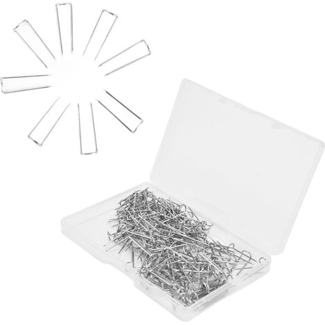 200 épingles à fourche en forme de U, en acier inoxydable, robustes et durables, pour une utilisation polyvalente (17 mm). Boîte de 200 épingles. (1/5)