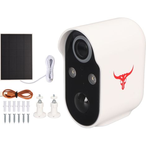 Caméra de sécurité Extérieure WiFi Alimentée par Batterie Charge Solaire HD Vision Nocturne IP65 étanche Interphone à Distance Caméra sans Fil pour la sécurité -ANPVIZ