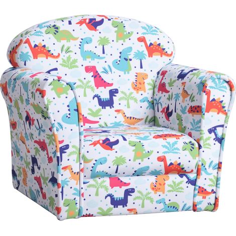 HOMCOM Children Chair Armchair Single Sofa Seat Kids Furniture 18M+ 45kg Multicolor (1/5)