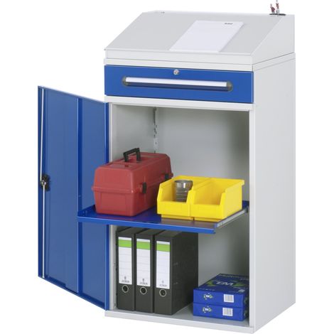 Rau Beistellschrank-Stehpult - Modell 02 BxTxH 650x520x1110/1220mm (1/3)