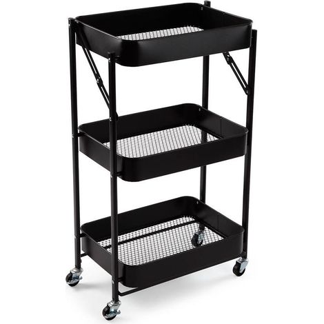 Carro plegable metalico negro 45X29.5X77CM VERSA (1/4)
