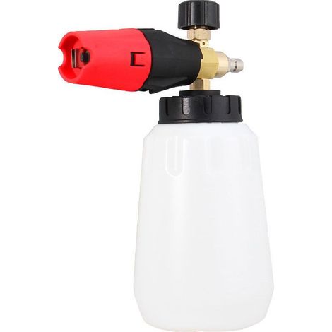 Pistolet à Eau pour Lavage de Voiture - Générateur de Mousse PA, Large Embout, Haute Pression - Kit de Lavage Blanc (1/4)