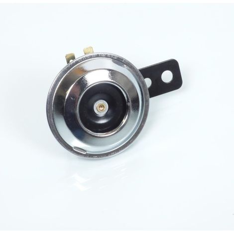 Klaxon 12V avertisseur sonore chromé universel pour moto scooter (1/2)