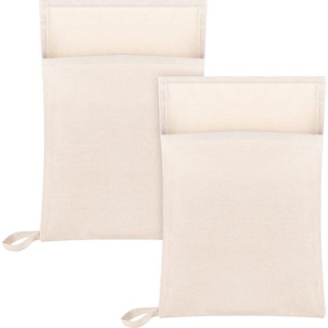 Pcs Canvas Lewis Ice Crusher Bag Reusable Crushed Ice Packs 13.5 x 8.5 inches Professional Bartender Kit for Home Party Bar Kitchen (1/5)