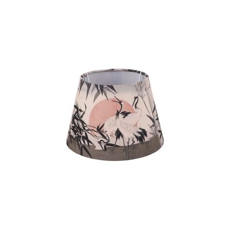 Abat-jour en tissu de Style chinois E27 E14, grue à couronne rouge, tambour décoratif pour lampe suspendue au sol de Table (1/5)