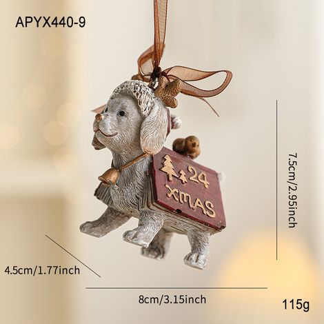Décoration de Noël en résine peinte, suspension pour sapin avec cloche rétro en relief, ornement coloré style cartoon, accessoire festif pour maison et fête (1/5)