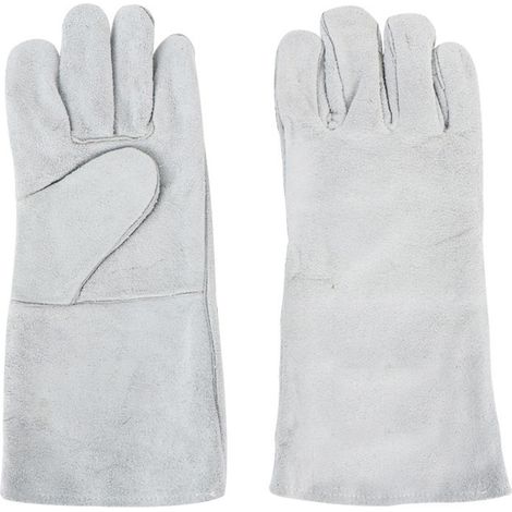Gants de soudure 35cm haute température, doigts séparés résistants à la chaleur, paire pour travaux professionnels (1/5)