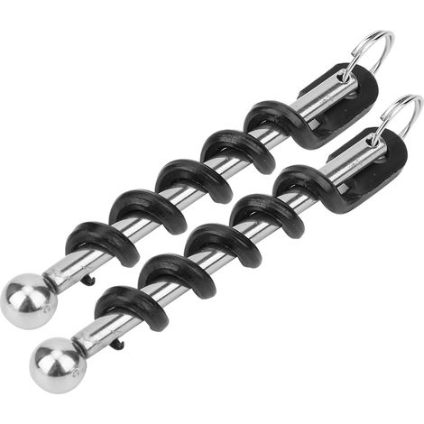 2 Pièces Ouvre-Bouteille Inoxydable Portable pour Vin et Bière - Accessoire de Cuisine Noir (1/5)