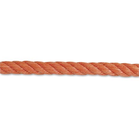 Bobine de Corde en Polypropylène Torsadée 3 T Ø 14 mm x 48 m Orange