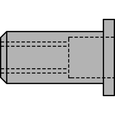 Écrou à rivet aveugle standard Tête bombéeplate aluminiumM8x11x20,0mm GESIPA (Par 1000) (1/2)