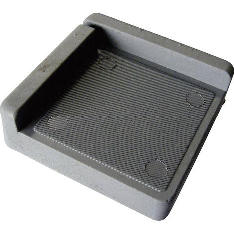 Pb-fastener Almohadilla Antivibraciones Gris 75x75x25 mm