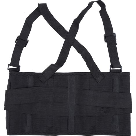 Ceinture Lombaire de Maintien Réglable pour le Travail, Anti-Entorse Sangle de Fixation Taille, Noir, Taille XL (1/5)