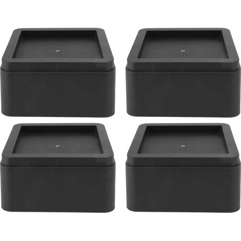 4 Pièces Rehausseurs de Meubles en Plastique Quadrangulaires 7,6cm Coussinets pour Canapé Lit Bureau Chaise (1/5)