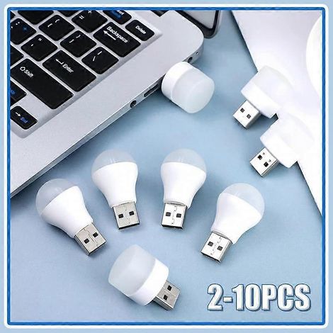 1086 lampes rechargeables USB, mini veilleuse LED, lampe de lecture avec batterie externe (1/4)