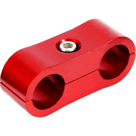 AN4 Aluminiumlegierungs-Trennschlauch für Kraftstoff, Öl und Wasser, Kfz-Zubehör, rot (1/5)