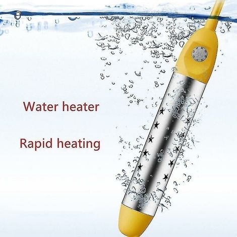 Chauffe-Eau lectrique Chaudire Chauffage De L'Eau Tige Chauffante Portable Faire Bouillir Rapidement L'eau par Immersion Suspendue Salle De Bain Piscine (1/4)