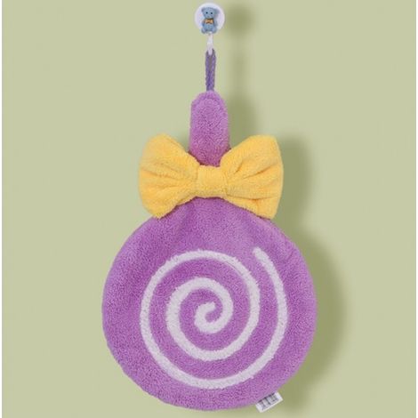 Schnelltrocknendes Handtuch an einer Schnur – Lollipop-Muster mit Schleife REC57WZ4
