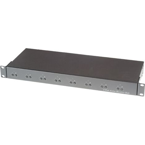 BeMatik - Actif UTP Extender Receiver vidéo 8-port Cat.5 récepteur 2xBNC TPA008H (1/5)