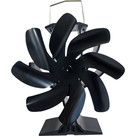 Ventilateur Poele à Bois, Ventilateur Alimenté à la Chaleur, Économie d'Énergie, Silencieux pour Poêle à Bois/Cheminée/Gaz/Bûche de Poêle (1/5)