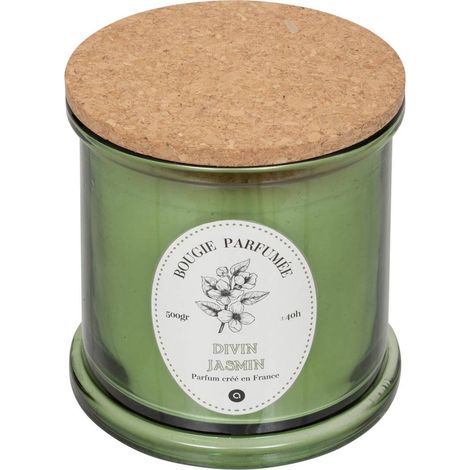 Duftkerze Hapo 500g Glastopf mit Deckel Jasmin - Atmosphera créateur d'intérieur (1/3)